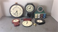 Lot of Battery Operated Wall Clocks