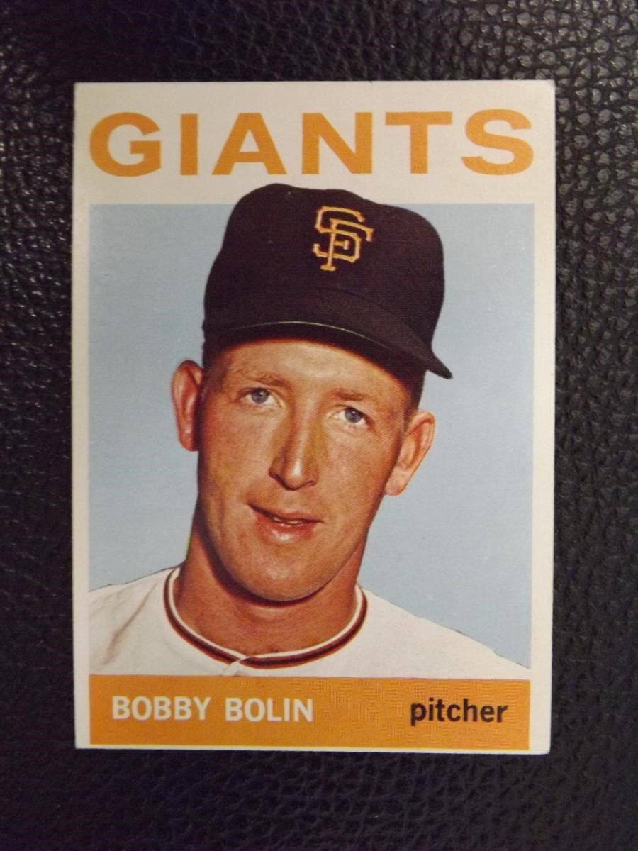 1964 TOPPS #374 BOBBY BOLIN GIANTS VINTAGE