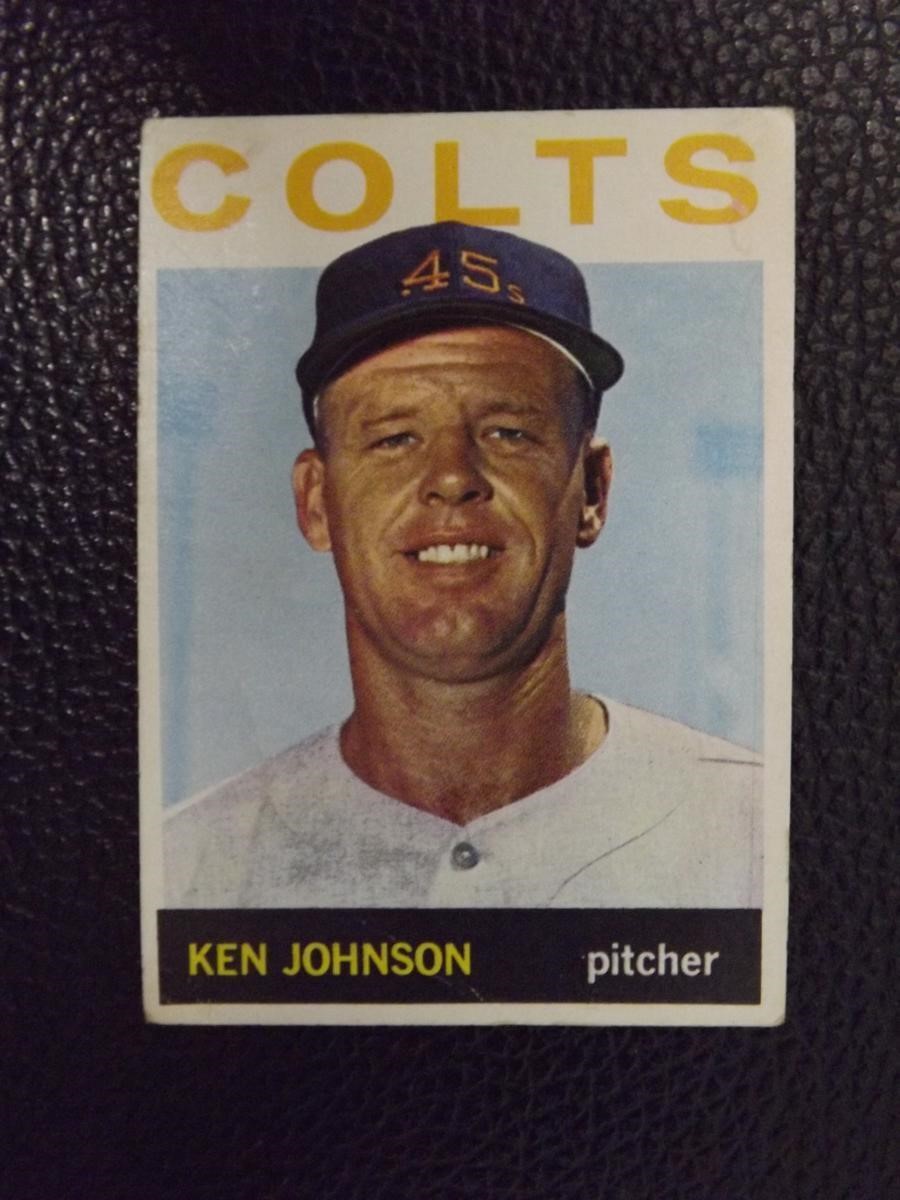 1964 TOPPS #158 KEN JOHNSON HOUSTON 45'S