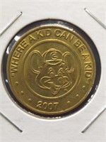 Chuck e. Cheese 2007 token