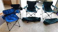 2) Coleman camping chairs, 2) youth size camping