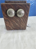 Oak Telephone Ringer Box