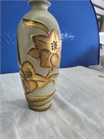 Beautiful Gold Colored Flower Vase