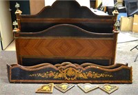 Antique Rosewood Inlaid Bed