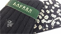 New 2 Pr Ralph Lauren Black Socks