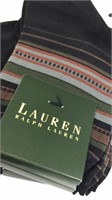 New 3pr Ralph Lauren Socks Black Striped