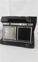 Travelers Clock Radio w/Case