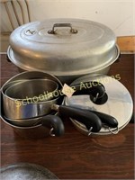 Aluminum roaster and revere ware