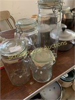 Kitchen glass canisters