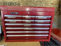Homak 10 drawer toolbox. Key shown in photo is