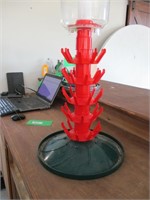 Plastic 45 Bottle Drying Tree with Rinser