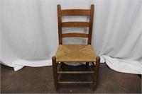 Antique Rustic Thatched Seat Chair