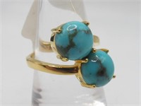 .925 SS Persian Turquoise Ring