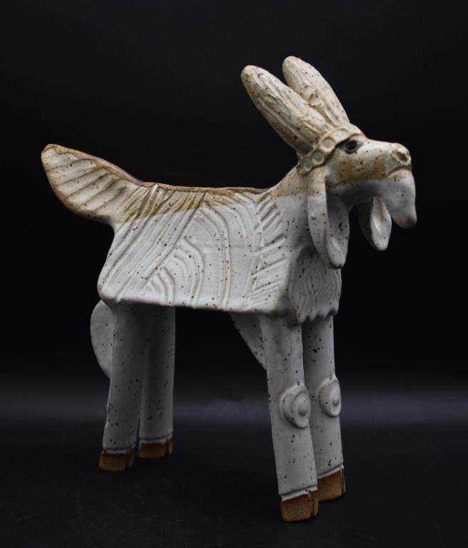 Hugh Bailey Arty Pottery Billy Goat Figure