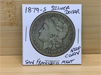 1879 S Silver Morgan Dollar Nice Condition