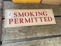 Smoking Permitted Sign