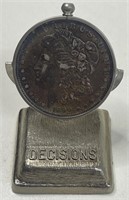 1890 $1 MORGAN SILVER COIN FLIPPER