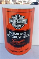 VINTAGE HARLEY DAVIDSON 24" OIL CAN SIGN