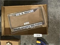 US Navy, USS Advance MSO 510 License Plate Frame