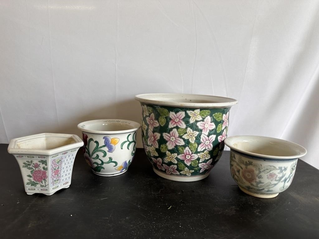 Floral Ceramic Planters