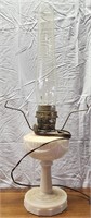 Electrified Lincoln Drape Aladdin Lamp White