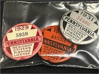 (3) Pennsylvania Fishing Licenses