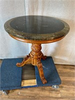 Green Stone Top Occasional Table