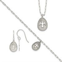 Sterling Silver- Dove Necklace/Bracelet/Earrings