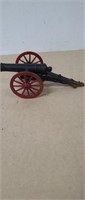 Cast Iron Cannon. 10" Long.