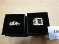 NEW Rings - Gold Coloured - qty 2