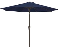 Dark blue patio umbrella
