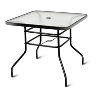 Costway patio glass table
