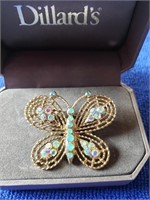 Opalescent Butterfly Pin