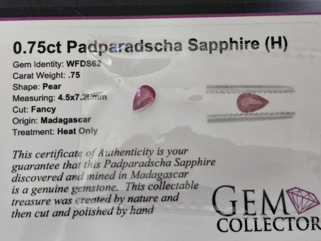 .75ct Padparadscha Sapphire