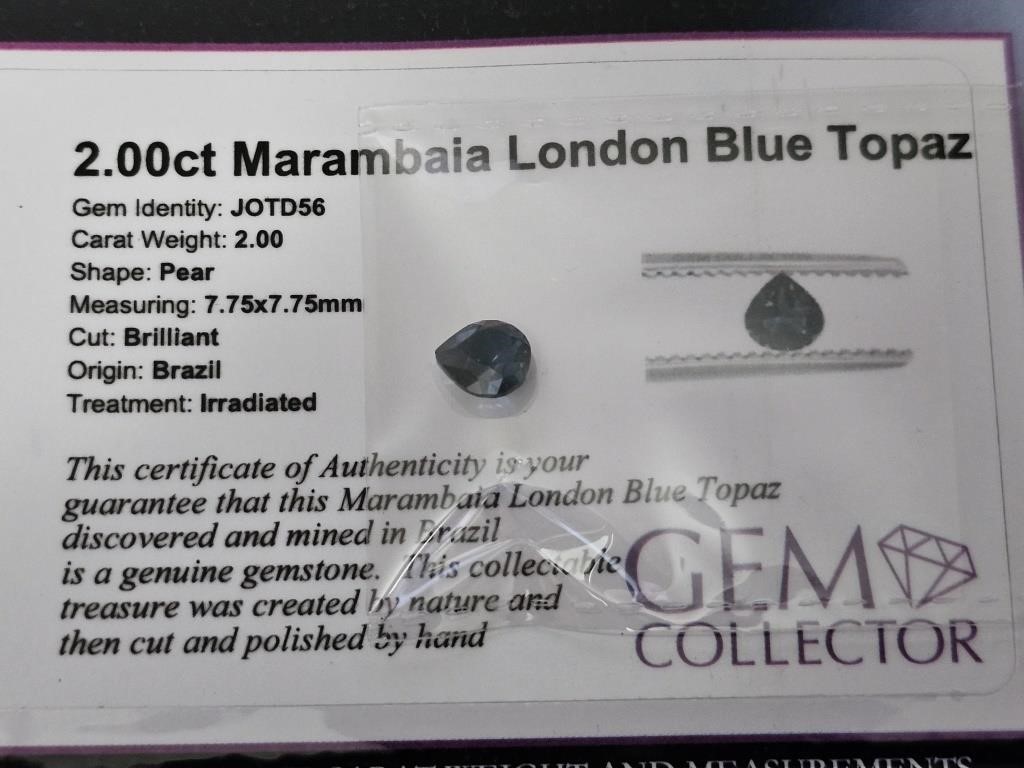 2.00ct Marambaia London Blue Topaz