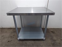 STAINLESS STEEL WORK COUNTER, 36" X 30"