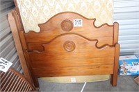 Antique Bed: Headboard, Footboard, Rails & Slats