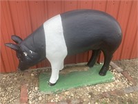 HUGE CEMENT PIG 58 INCHES LONG BY 36 INCHES TALL