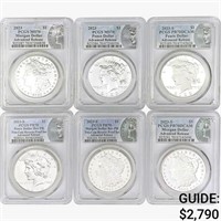 2023 [6] Silver Dollars PCGS PR/MS70