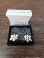 Avon Floral Cluster Oversized Stud Earrings