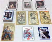 ASSORTED CARDS, BO JACKSON, TROY AIKMAN, EMMITT