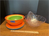 Plastic & Lucite Bowls And Plates