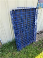 LARGE BLUE WIRE PET CRATE