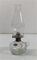 Vintage Lamplight Farms Clear Glass Oil Lamp