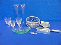 Glassware & Wire Basket