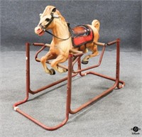 Vintage Metal Rocking Horse