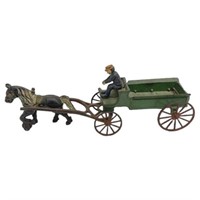 Vintage Horse and Wagon Cast Iron