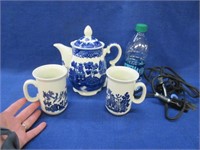 blue willow tea for 2