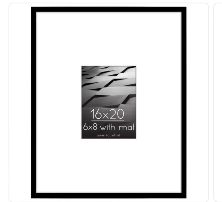 P888  Americanflat 16x20 Picture Frame in Black