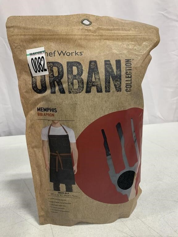 CHEF WORKS, URBAN COLLECTION, MEMPHIS BIB APRON,